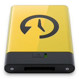 Yellow Time Machine Icon 256x256 png